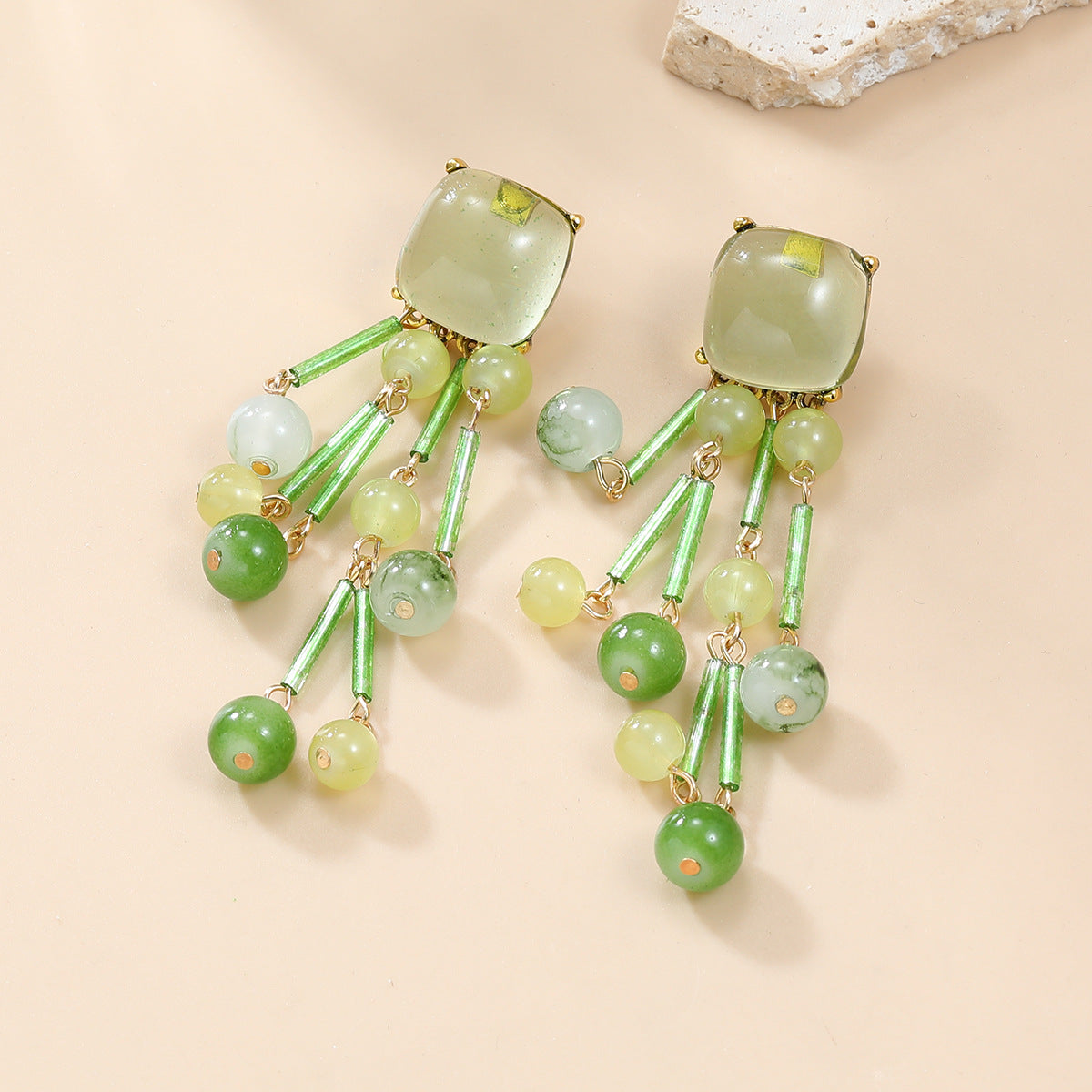 Fruit Floral Tassel Earrings Unique Jewelry Accessory