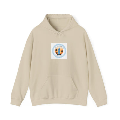Coastal Calm Surf Hoodie – "Good Vibes Only" Beach Graphic Pullover