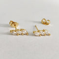Boucles d'Oreilles Zircon Doré Minimaliste | Boutique84