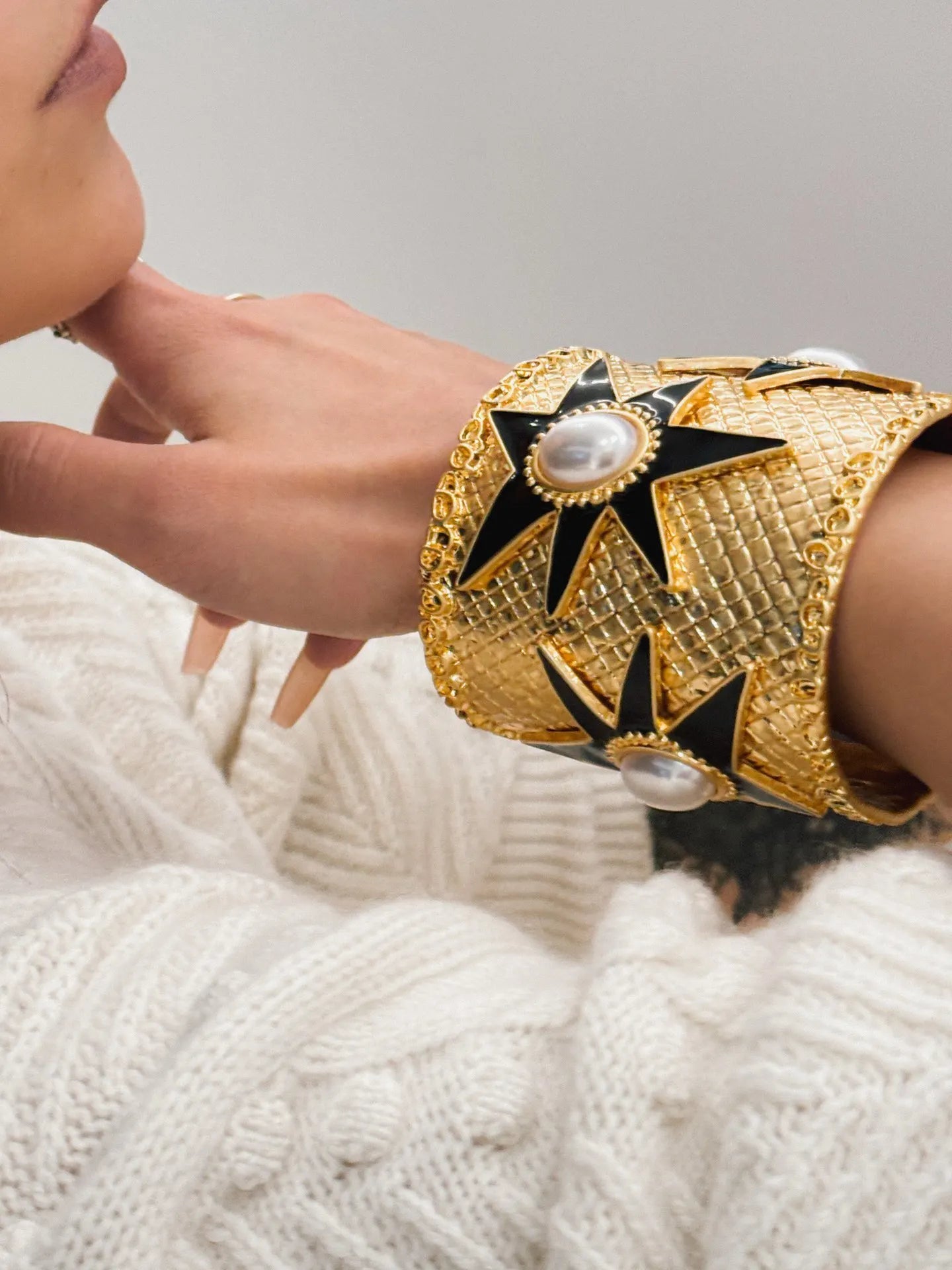 French retro personality fashion medieval brand series Starfish retro bracelet