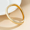 Ins style premium wide version simple irregular concave convex V-shaped notch bracelet