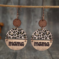 Boucles d'Oreilles Bois Léopard Rondes | Boutique84