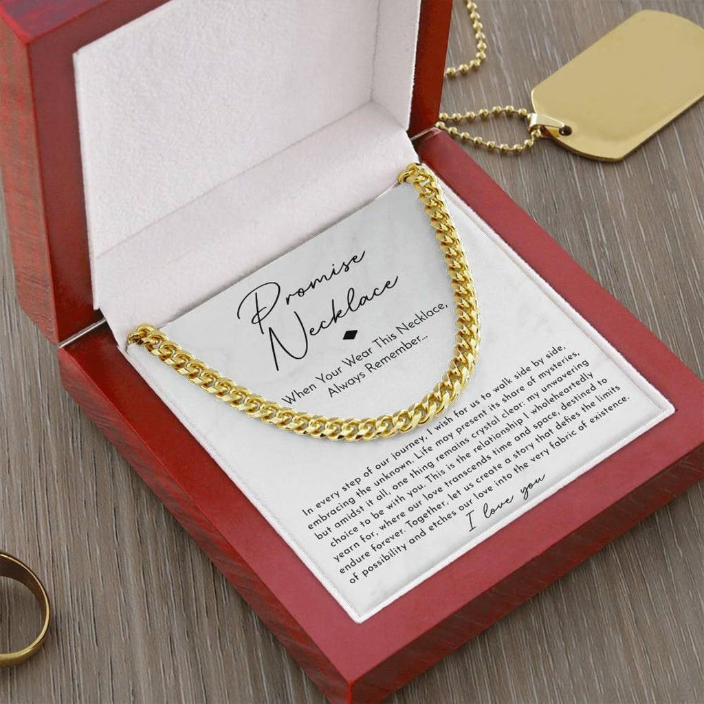 Stainless steel necklace with double-sided polished titanium steel chain