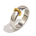 Bague Ouverte Acier Inoxydable Plaqué Or 18K Femme | Boutique84
