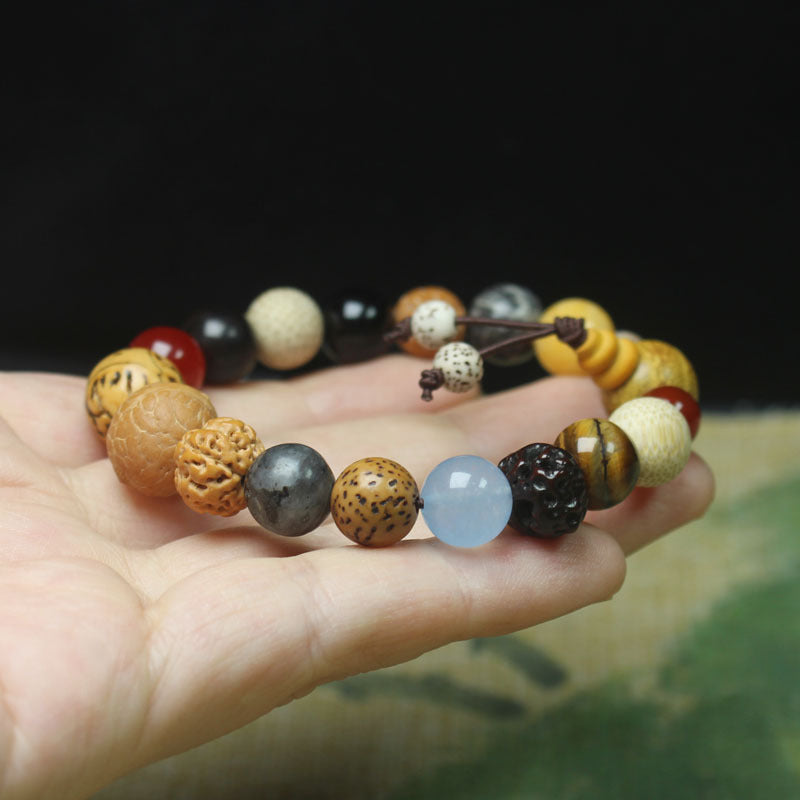 Bracelet Bodhi Or Acajou 12mm | Boutique84