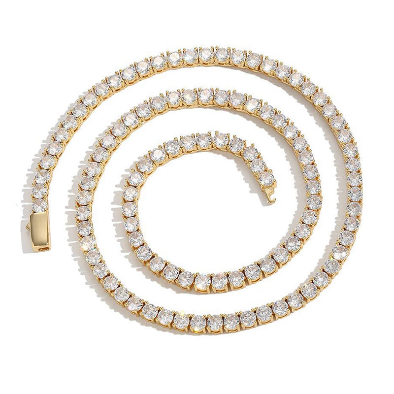 Collier Tennis Acier Inoxydable 316L Zircon Homme Femme | Boutique84