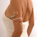 European and American African tribal style gravel arm chain arm ring beaded spiral line jewelry