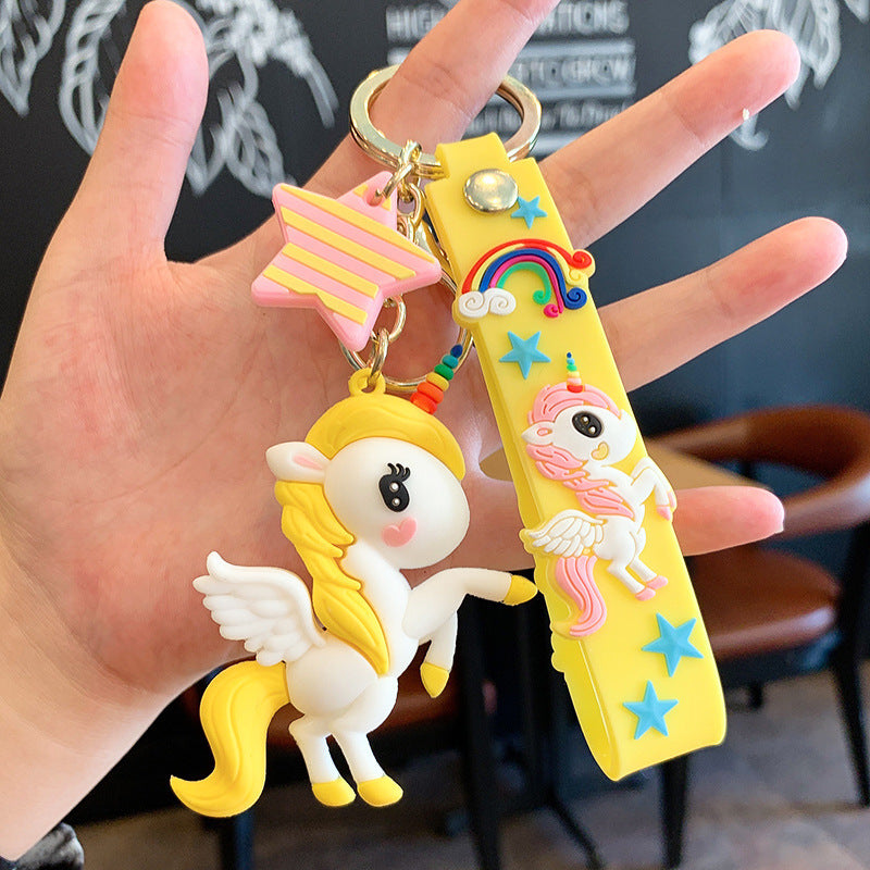 Porte-Clés Licorne Astronaute Silicone Bijou de Sac | Boutique84