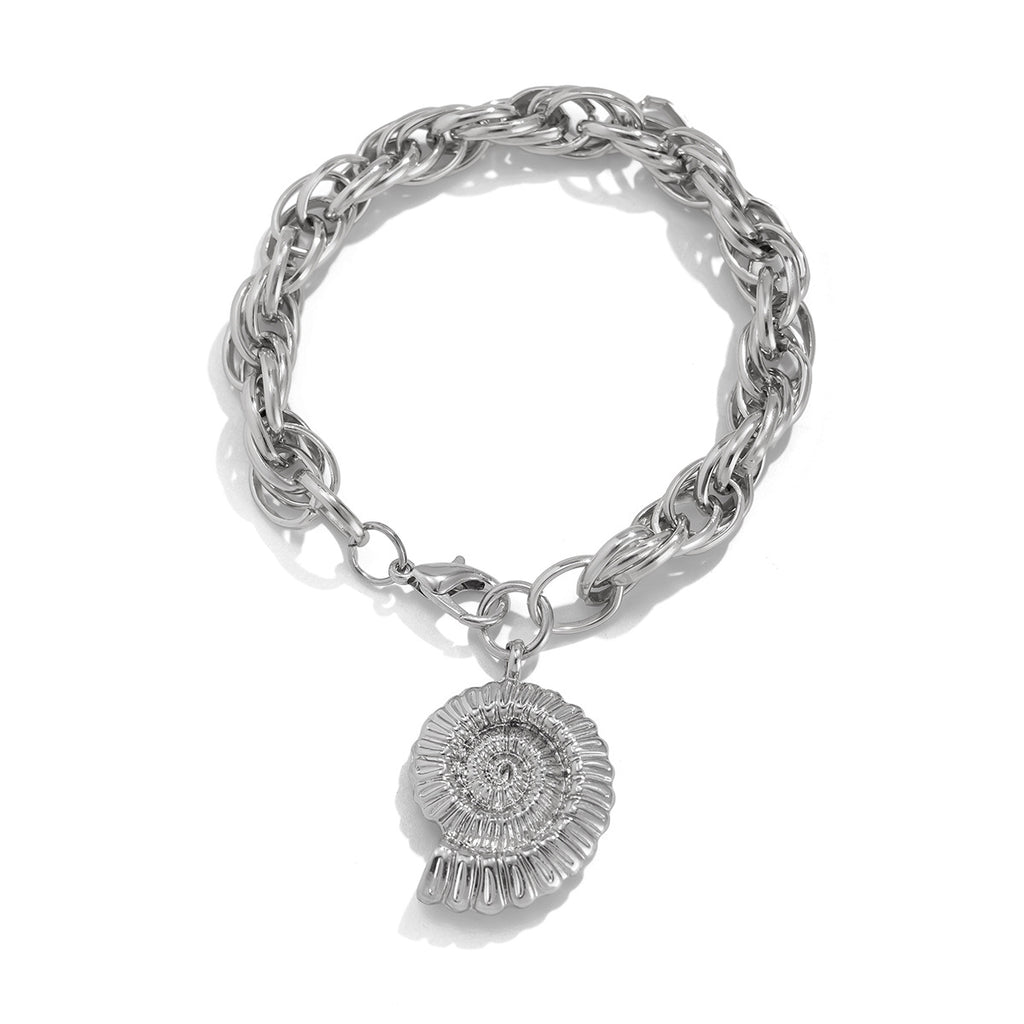 Ocean Wind Conch Tassel Bracelet Female Personalized Vacation Metal Shell Bracelet
