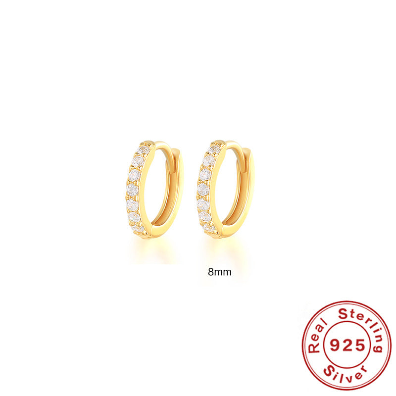 Créoles Argent 925 Turquoise Plaqué Or 18K | Boutique84