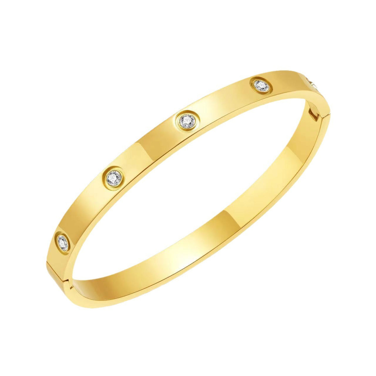 Fashionable and luxurious, European and American minimalist and non fading bracelet