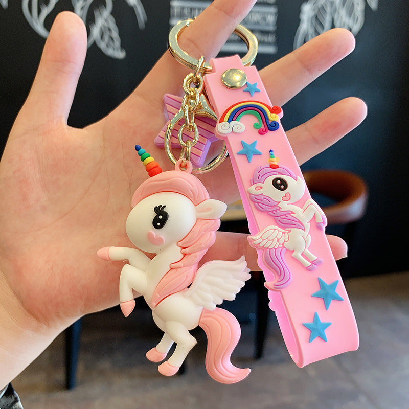 Porte-Clés Licorne Astronaute Silicone Bijou de Sac | Boutique84