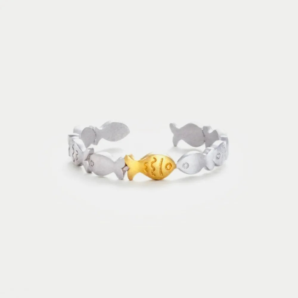 Bague Poisson Argent 925 Réglable | Boutique84