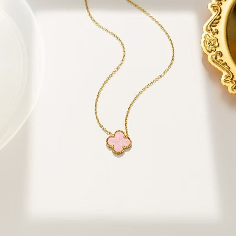 Parure Trèfle 4 Feuilles Collier + Bracelet 13mm | Boutique84