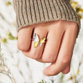 Bague Papillon Argent 925 Réglable Dorée | Boutique84