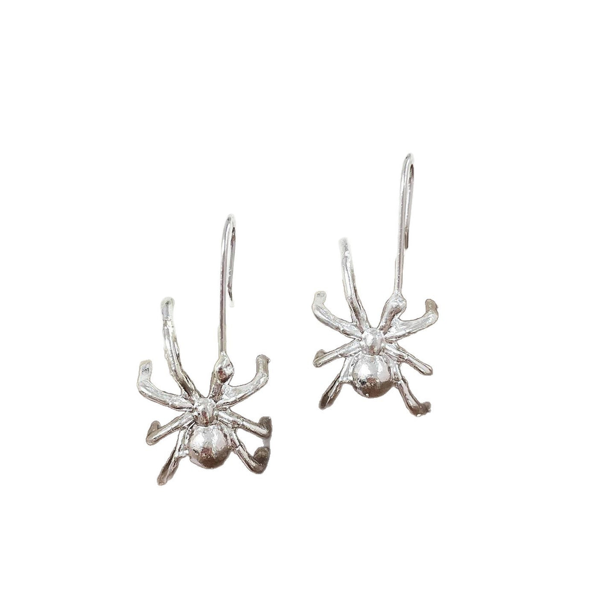 Boucles d'Oreilles Araignée Gothique Doré Argenté | Boutique84
