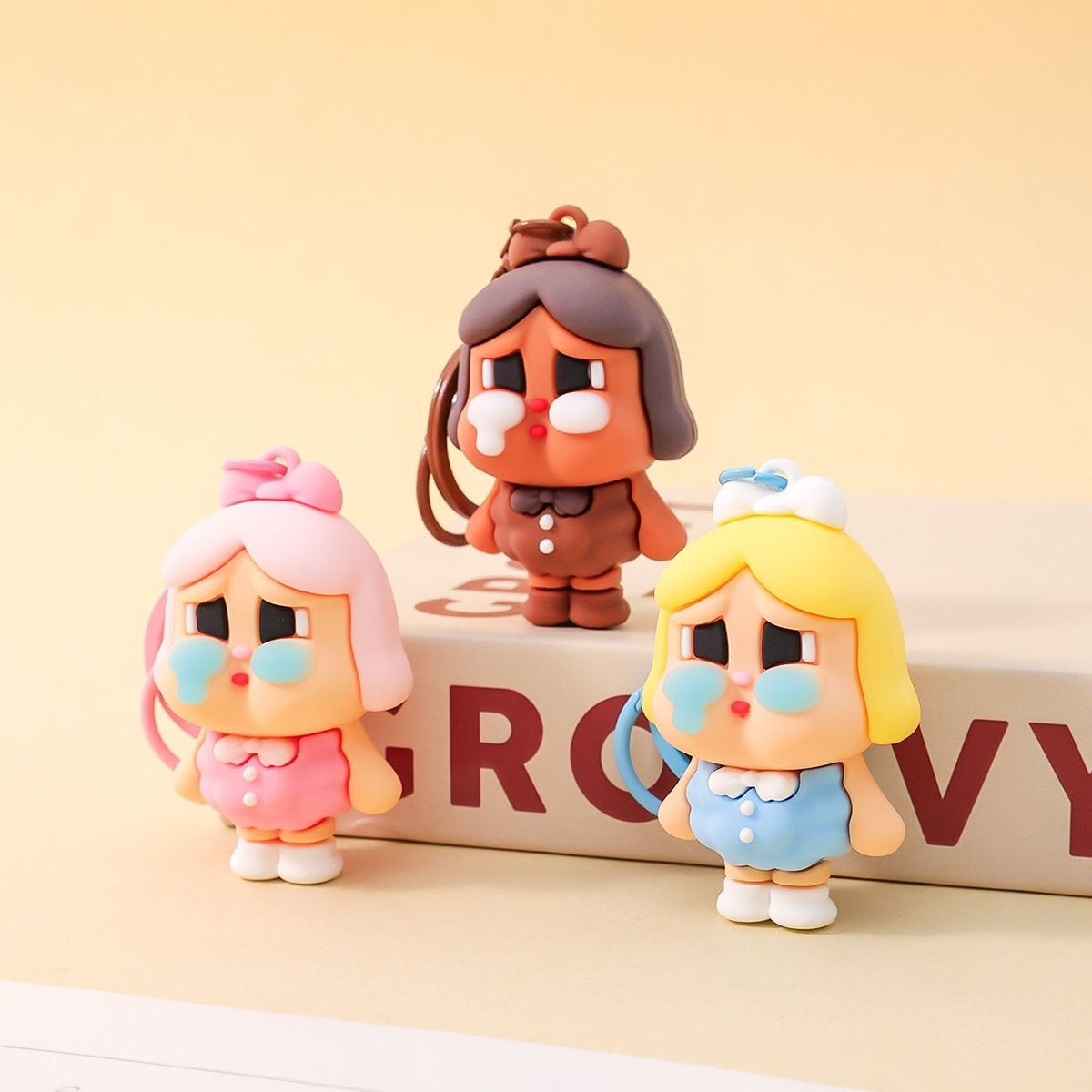 Cute Cartoon Doll Keychain Fashionable Gift Bag Charm Car Key Ring Pendant