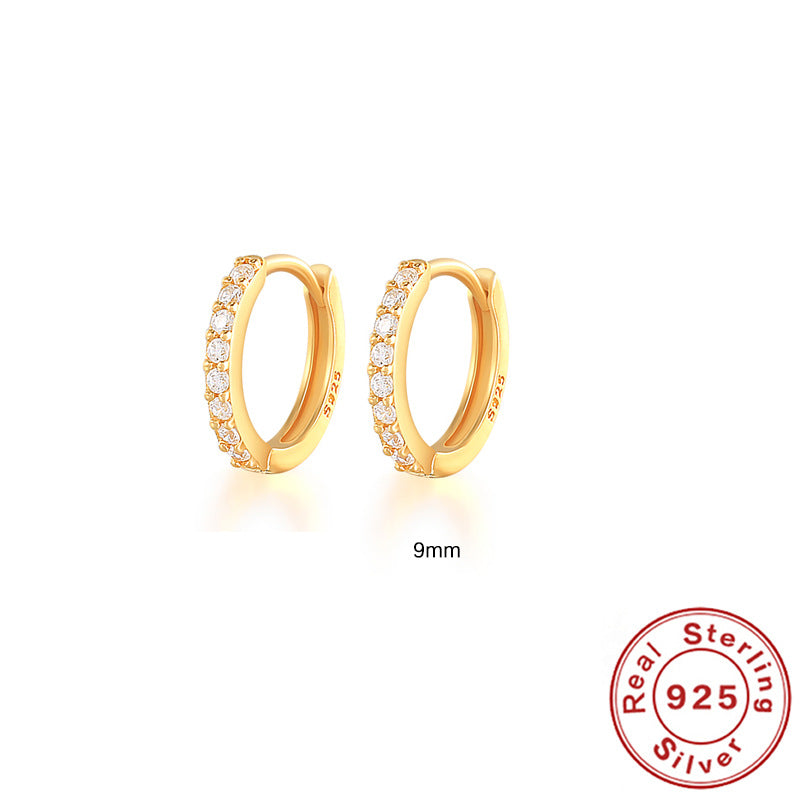 Créoles Argent 925 Turquoise Plaqué Or 18K | Boutique84