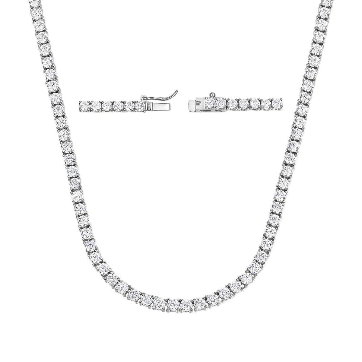 Chaîne Tennis Zircon Plaquée Or 18K 4mm | Boutique84