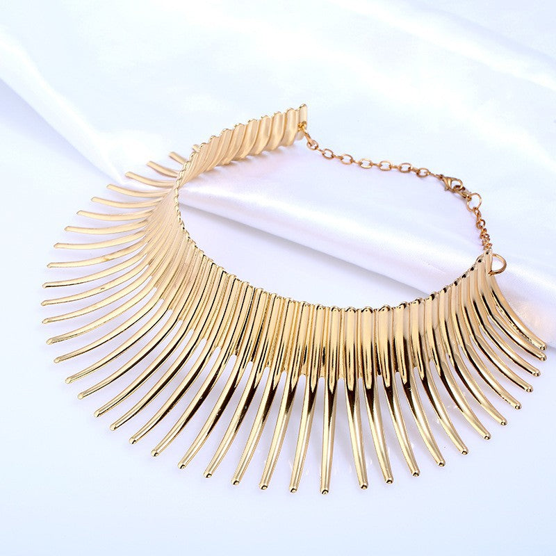 Collier Rayé Or & Argent Style Choker | Boutique84