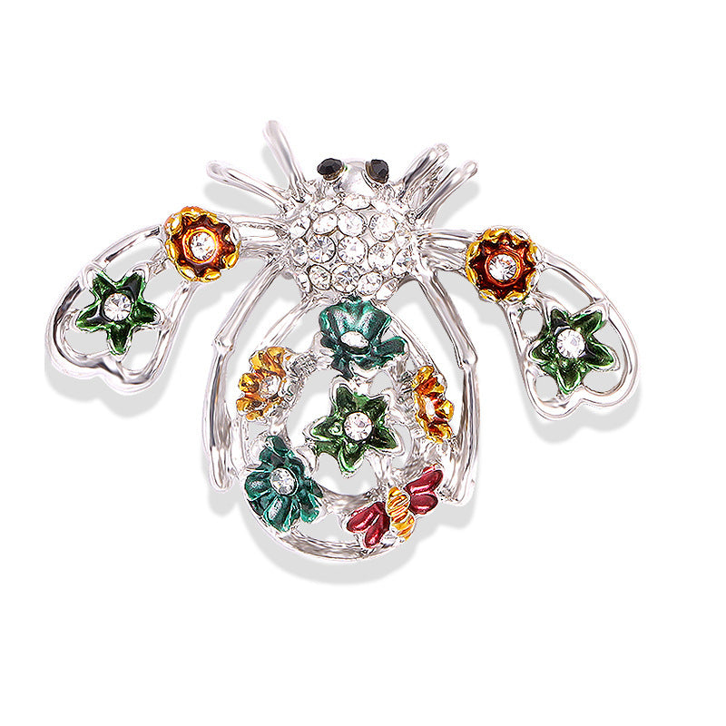 Insect pin anti slip buckle brooch