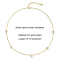 Collier Sautoir Fleurs Perles Plaqué Or 14K | Boutique84