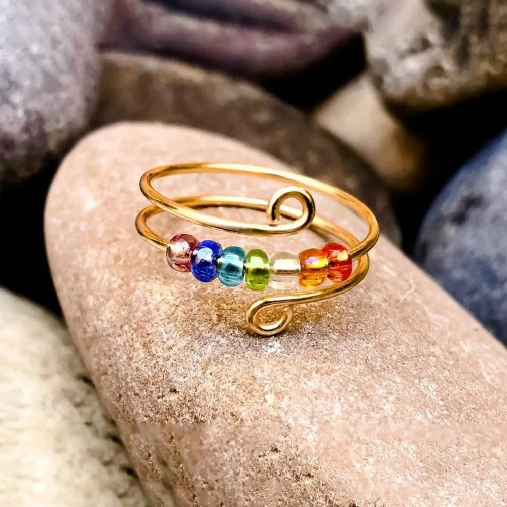Bague Perlée Enroulée Argent 925 Réglable | Boutique84