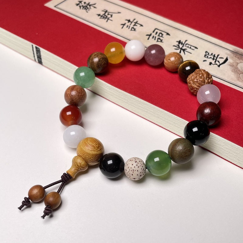 Bracelet Bodhi Multicolore 18 Graines Prière | Boutique84