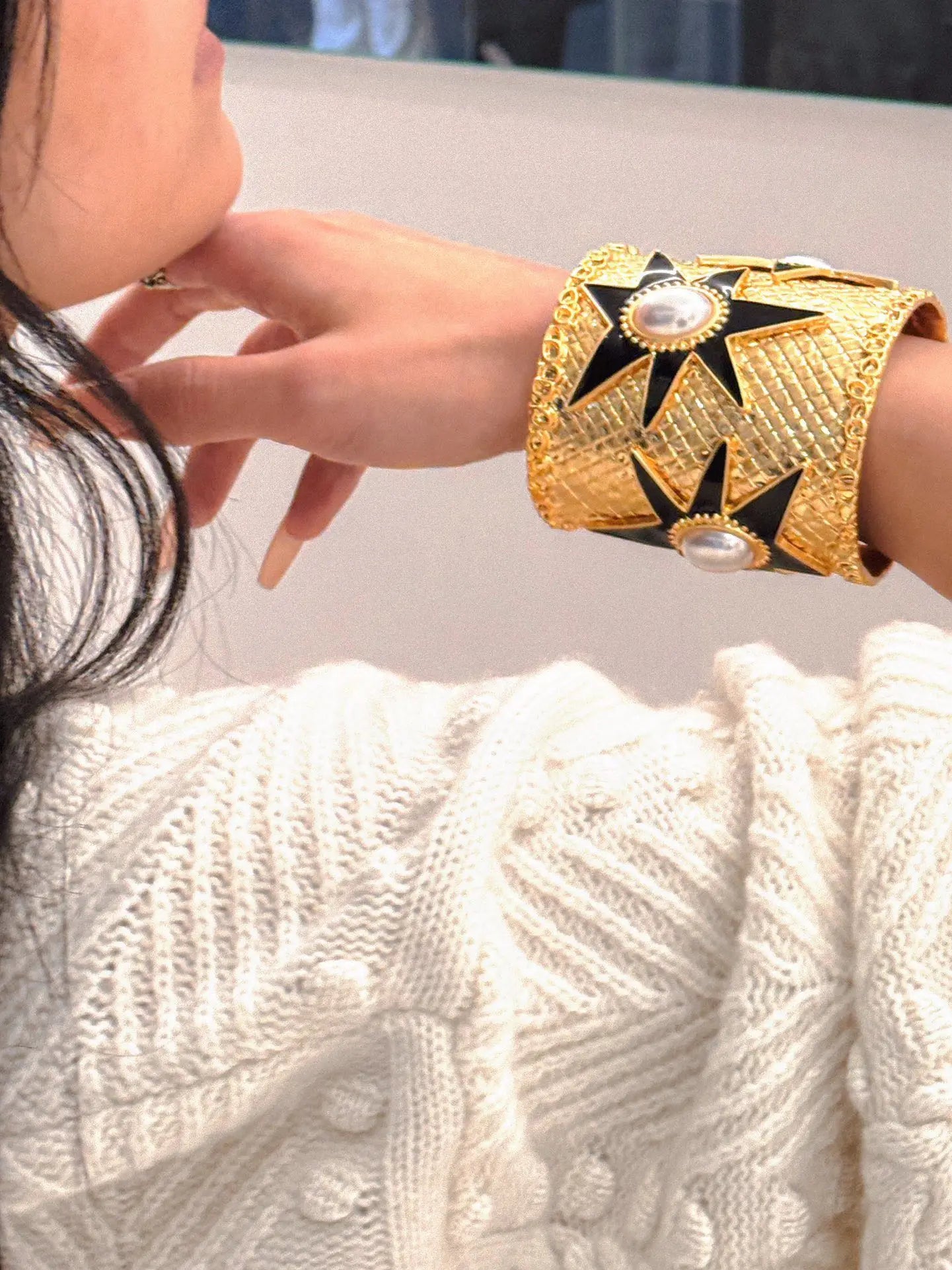 French retro personality fashion medieval brand series Starfish retro bracelet