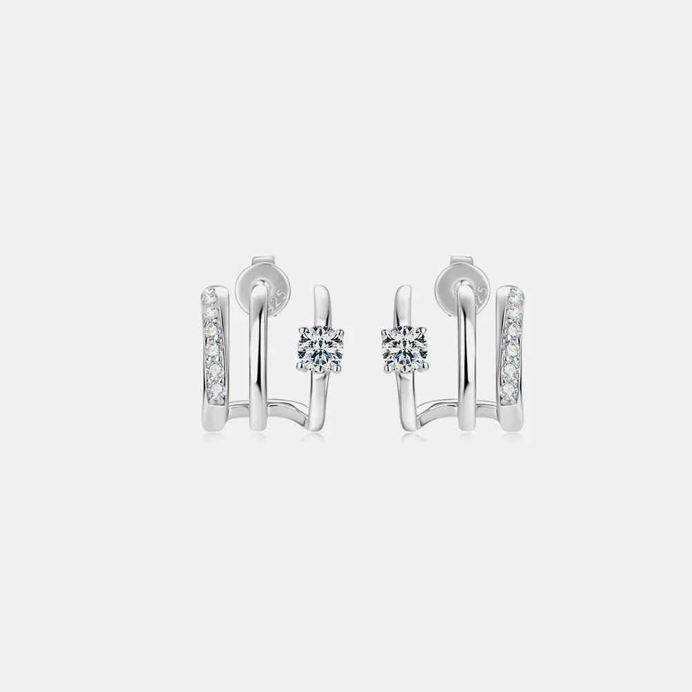 Boucles d'Oreilles Moissanite Argent 925 Certifiées | Boutique84
