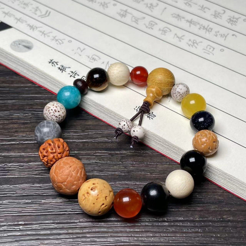 Bracelet Bodhi Multicolore 18 Graines Prière | Boutique84