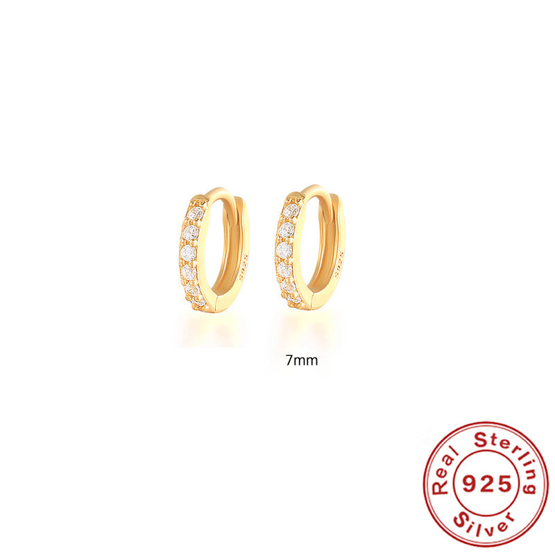Créoles Argent 925 Turquoise Plaqué Or 18K | Boutique84