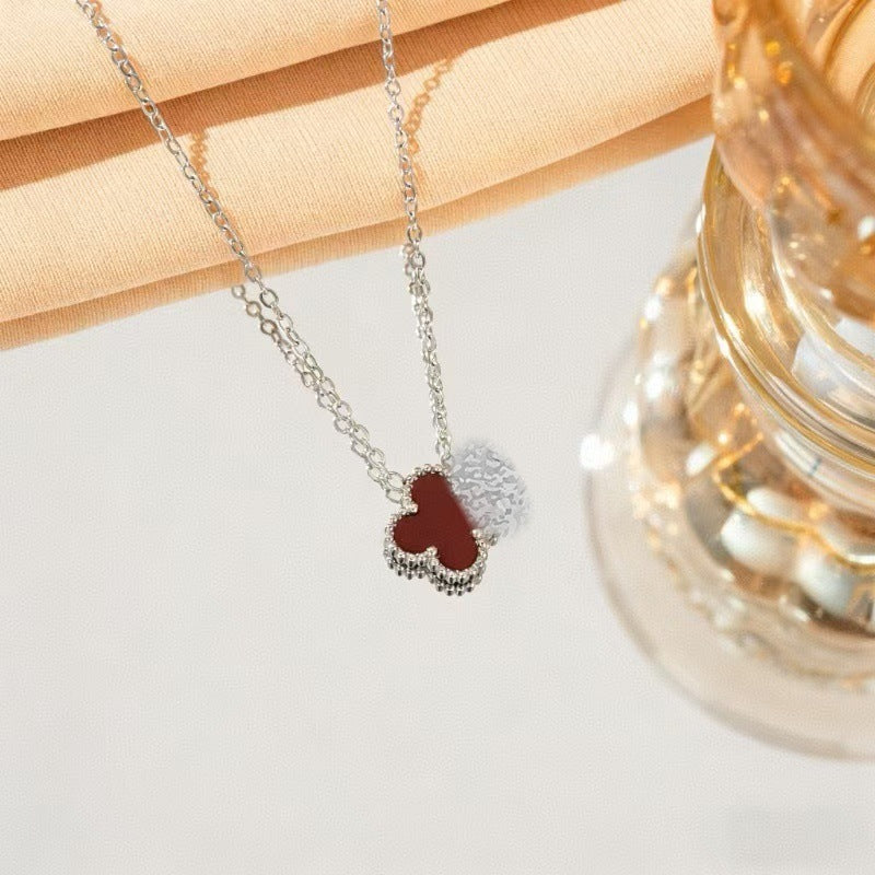 Collier Trèfle 4 Feuilles Nacre Acier Inoxydable | Boutique84