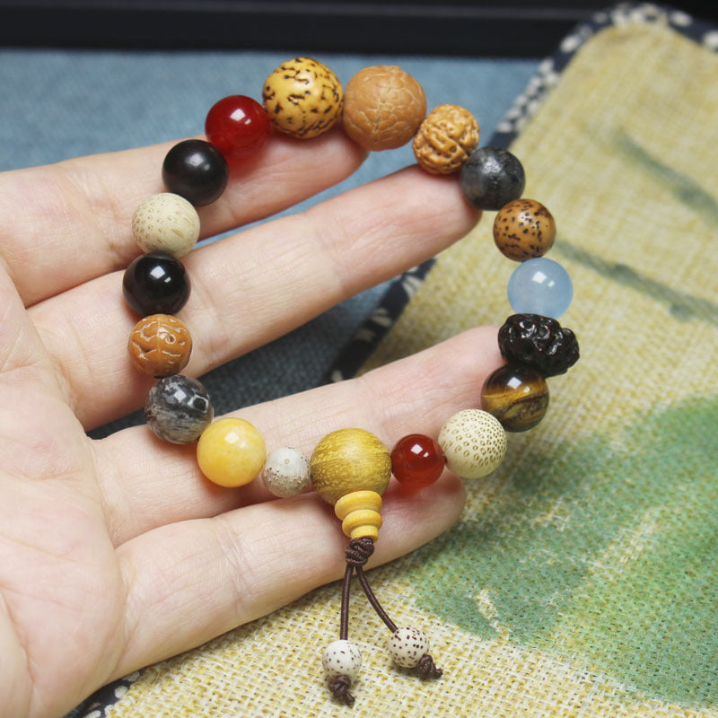 Bracelet Bodhi Or Acajou 12mm | Boutique84
