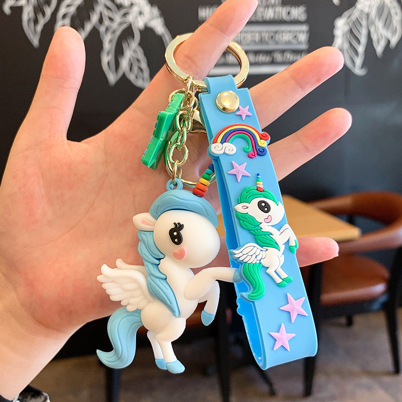 Porte-Clés Licorne Astronaute Silicone Bijou de Sac | Boutique84