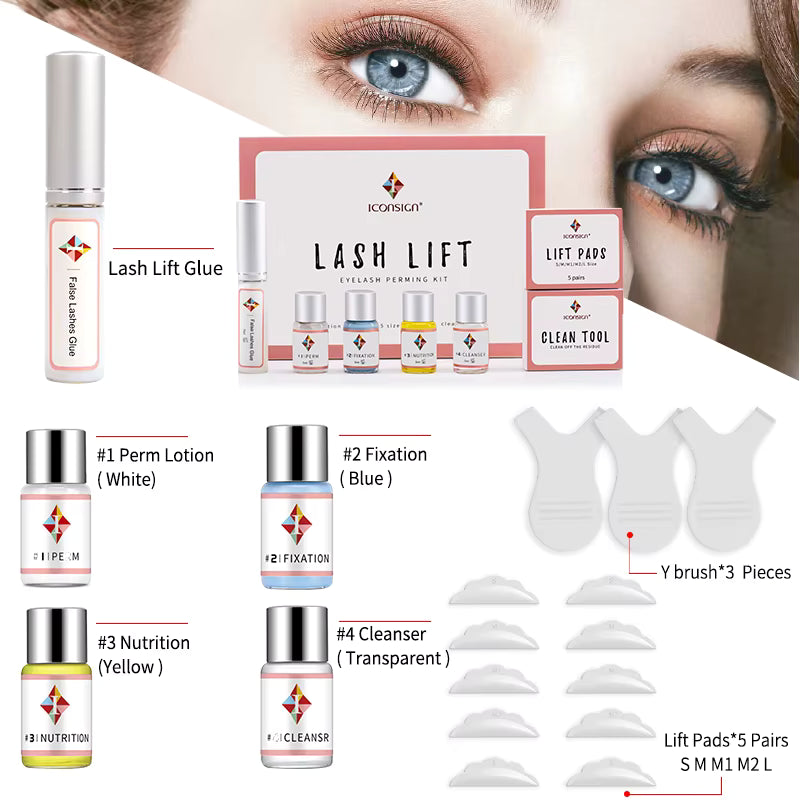 ICONSIGN-Kit de levage de cils, rehausseur de cils, rehausseur de cils, maquillage permanent des yeux