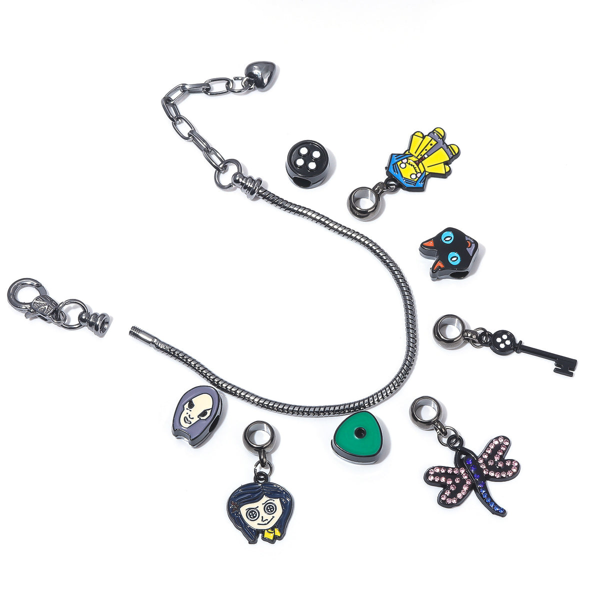 Caroline Ghost Mother Bracelet, Pan Family Doraemon Beaded DIY Cartoon Pendant, Halloween Jewelry
