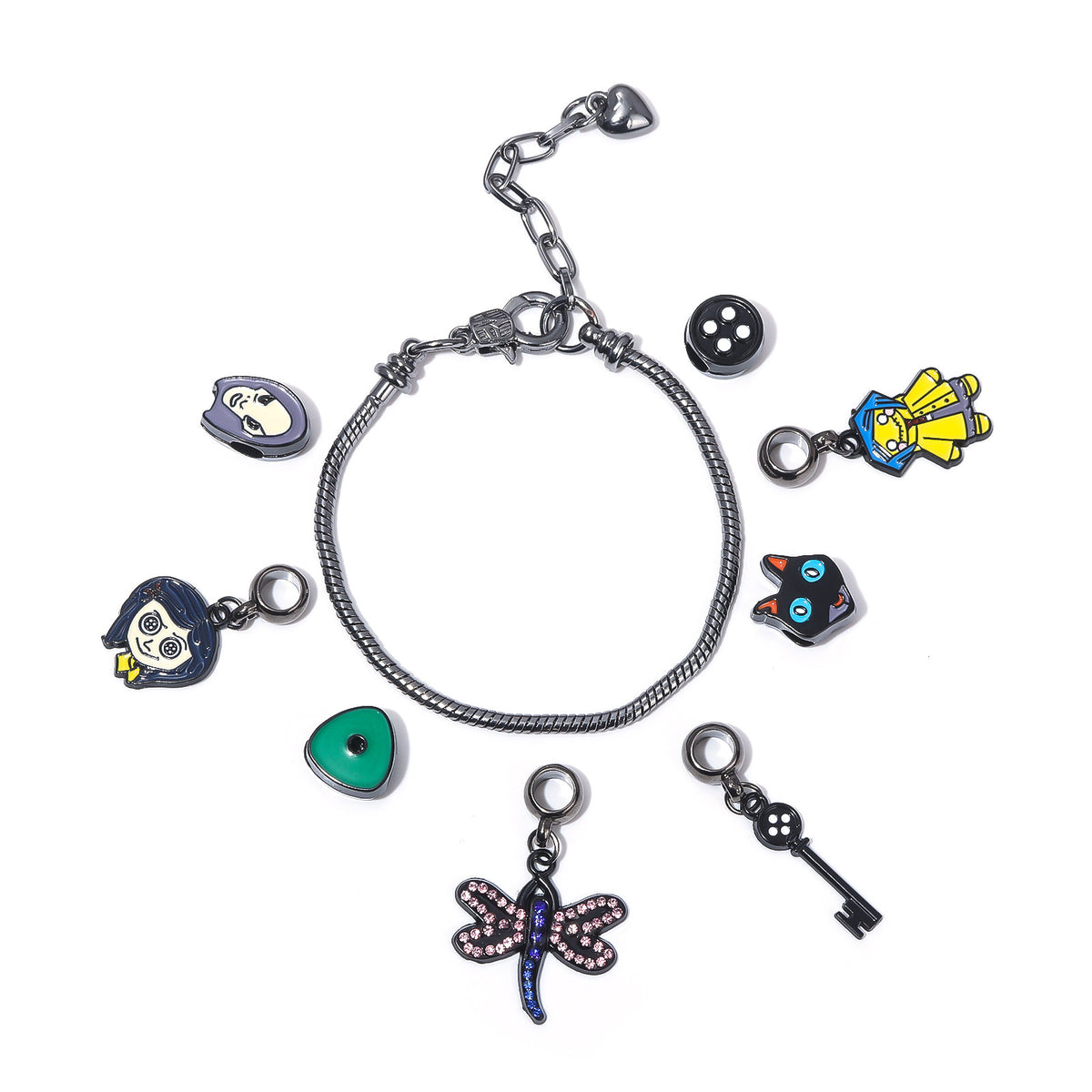 Caroline Ghost Mother Bracelet, Pan Family Doraemon Beaded DIY Cartoon Pendant, Halloween Jewelry