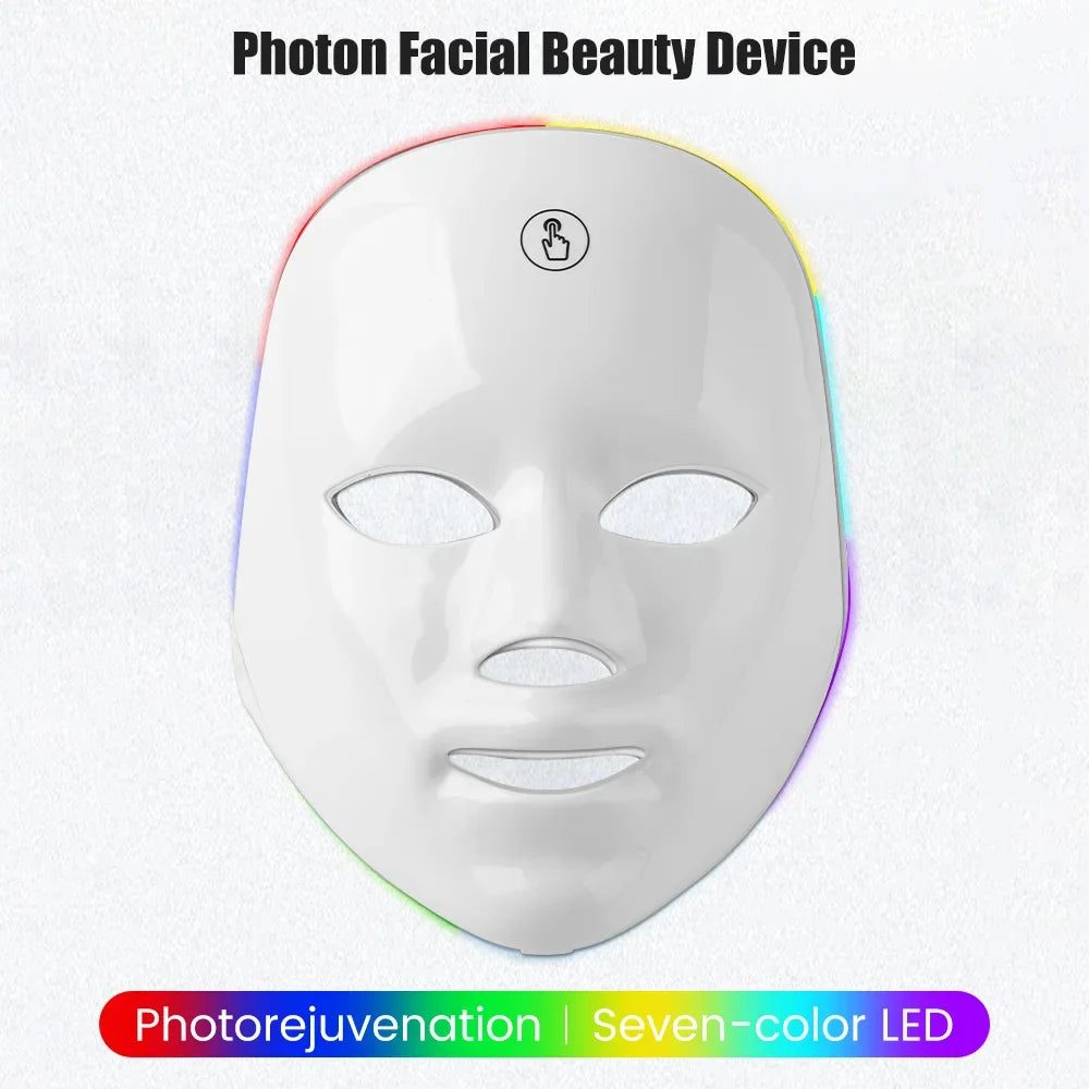 Masque LED résultats avant après