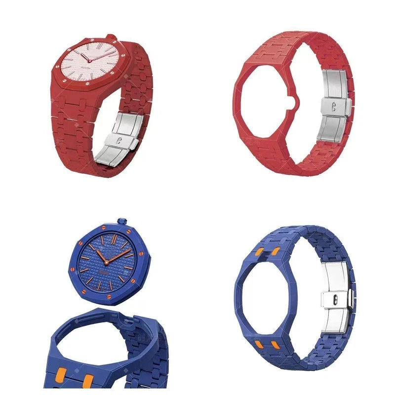Ceramic Modification Kit For Swatch x Audemars Piguet Royal Pop Bioceramic Watch Case Strap Conversion Pocket To Wristwatch