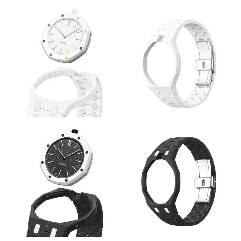 Ceramic Modification Kit For Swatch x Audemars Piguet Royal Pop Bioceramic Watch Case Strap Conversion Pocket To Wristwatch