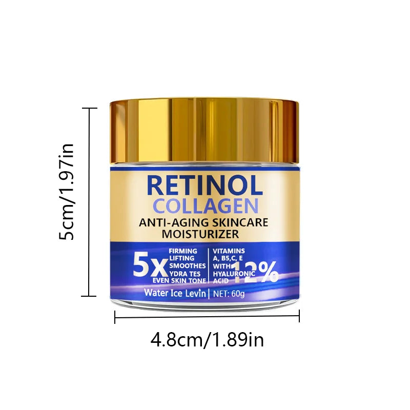 Crème Visage Rétinol + Collagène 60g – Hydratante & Effet Fermeté - vue produit 2