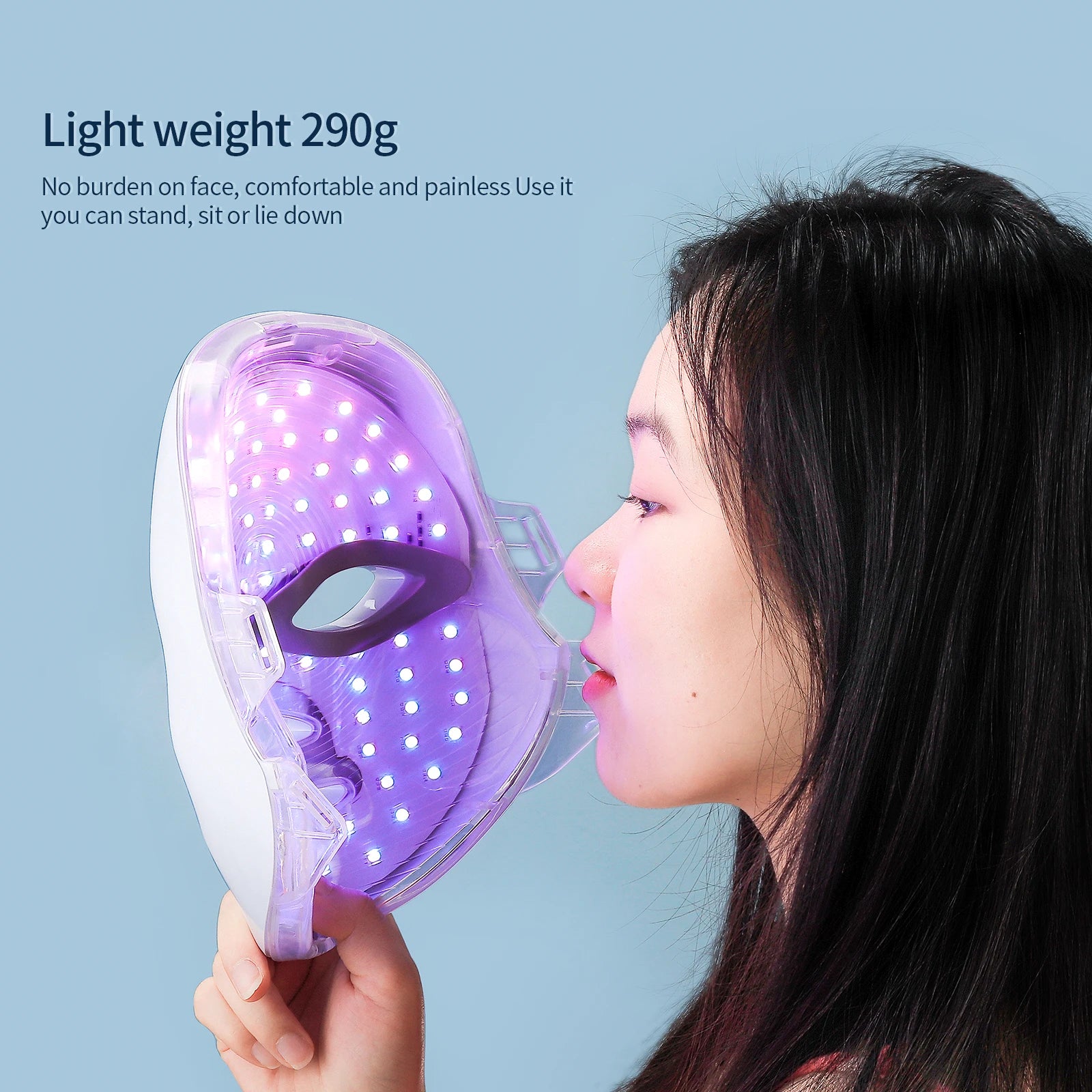 Masque LED 7 couleurs utilisation