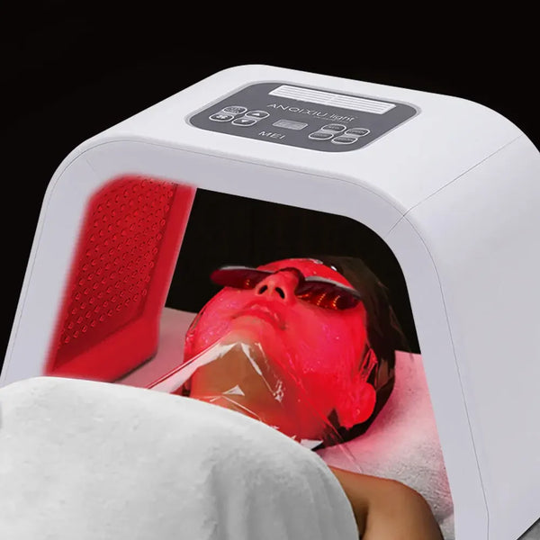 Masque LED Visage Cou 7 Couleurs - Luminothérapie Glow - Boutique84
