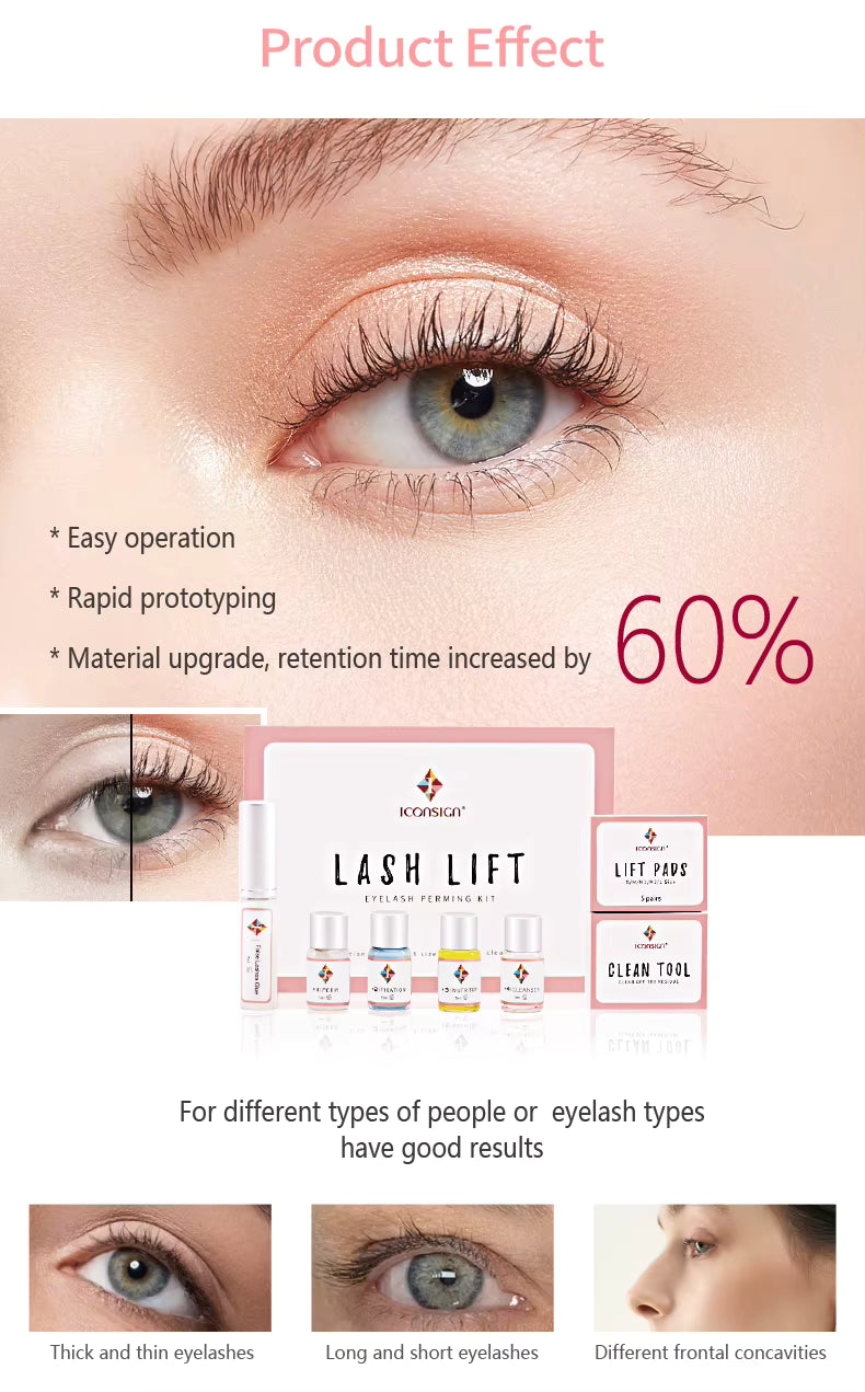 ICONSIGN-Kit de levage de cils, rehausseur de cils, rehausseur de cils, maquillage permanent des yeux