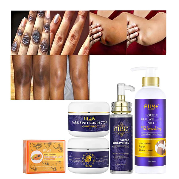 Kit Body Care 5-en-1 AILKE Glutathione - Coffret Glow - Boutique84
