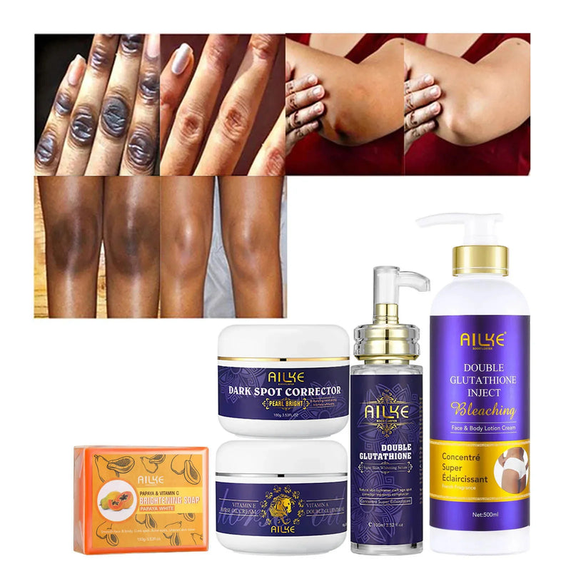 Kit Body Care 5-en-1 AILKE Glutathione - Coffret Glow - Boutique84