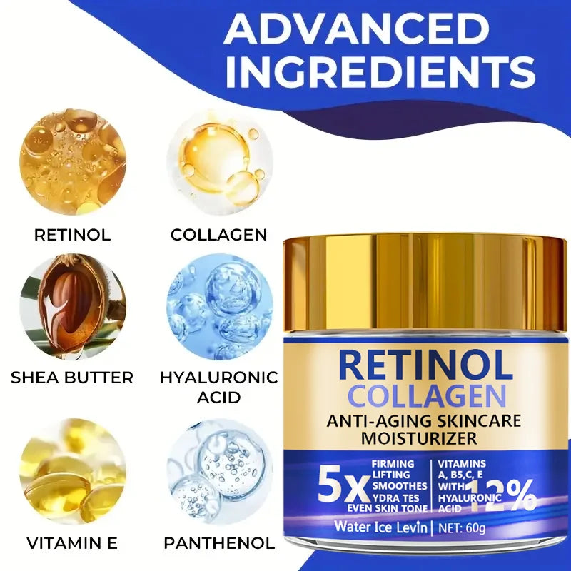 Crème Visage Rétinol + Collagène 60g – Hydratante & Effet Fermeté - vue produit 6