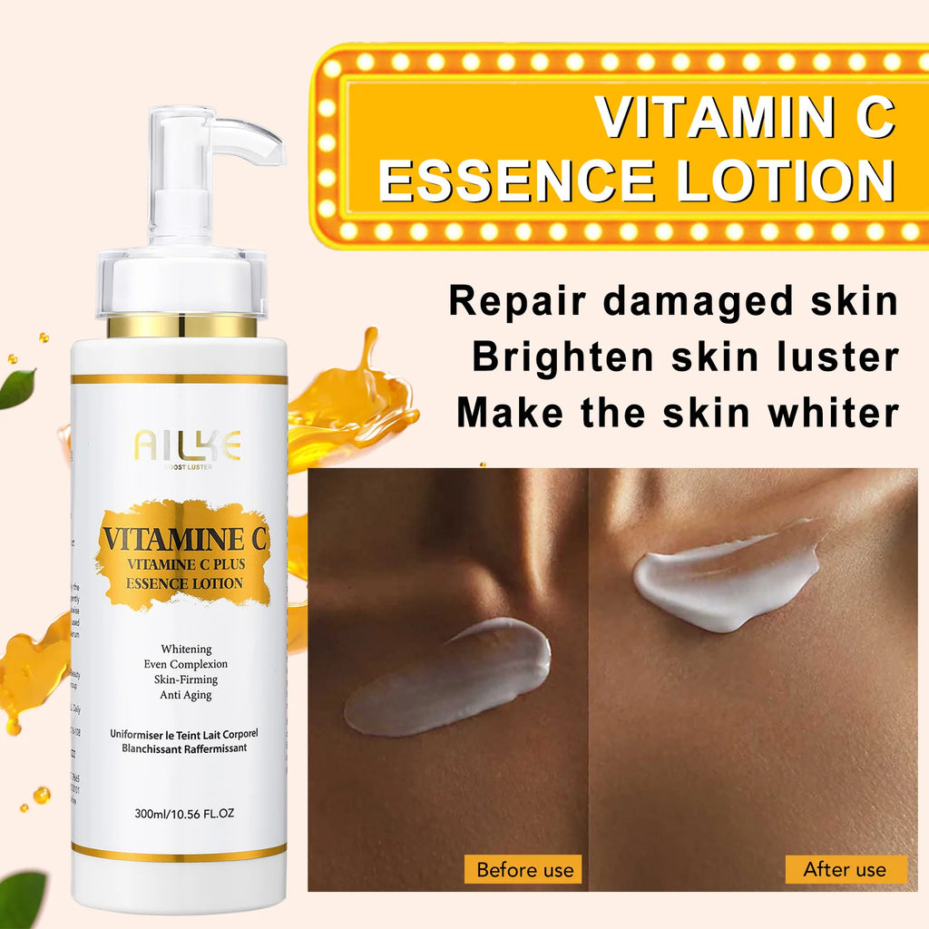 Lotion Corps AILKE Vitamine C + Acide Hyaluronique – Body Glow Premium - vue produit 2