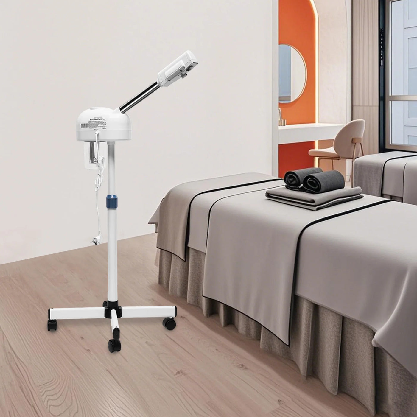 Sauna Facial Ozone Professionnel 2-en-1 – Arrêt Automatique